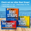 Stainless Steel Retractable Ratchet Straps, Heavy Duty Set, 2 Inch