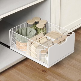 NETEL Organizador de Gabinete Extraíble,No Drill con,Organizador de Cajones de Cocina,Cajones Extraibles para Cocina,Adecuado para cocinabaño, etc... 