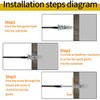 40 Pieces Zinc Drywall Anchor 20 Set Self Drilling Metal
