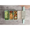 Eco-Friendly Compact Bento Lunch Box Set with Spoon, 3-in-1 Compartment