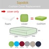 Sqodok Patio Cushion Covers, Waterproof Outdoor Cushion Covers Replacement, Patio