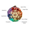 Collar Dije Orgonita Con Metatron Geometría Sagrada Meditación y protección