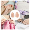 sourcing map Sewing Thimble Finger Protector, 4 Pcs Metal Finger