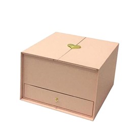 Harilla Empty Flower Arrangement Gift Box with Drawers Multifunctional 25 x 23.5 x 15.5 cm Decoration for Mother's Day Accessory, Pink