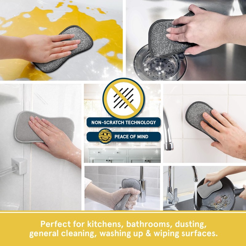 Multi-Purpose Kitchen Pads by Smith’s® | Grey | 6 Pack