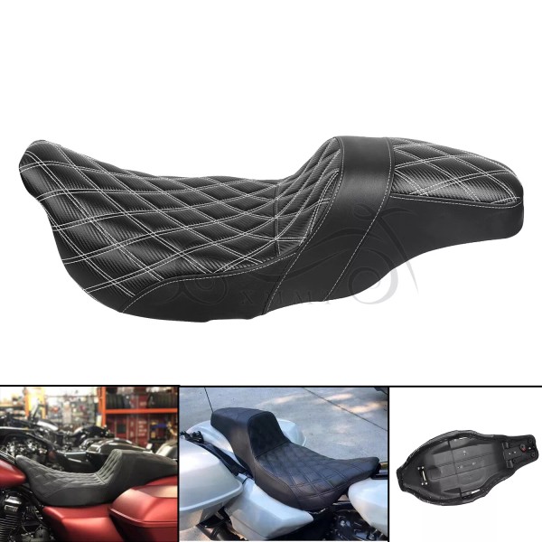 Step Up Driver Passenger Seat Fit For Harley Electra Road