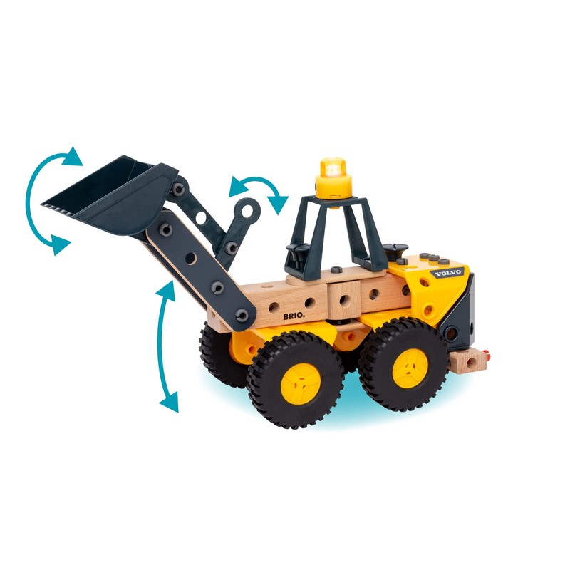 BRIO Builder Volvo Wheel Loader Construction Vehicle for Kids Age