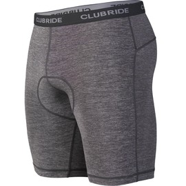Club Ride Woodchuck - Chamois de ciclismo para hombre, 3 horas, pantalones cortos de compresión, forro para bicicleta, capa base, ciclismo, Negro, Medium
