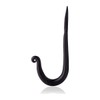 Fayesia Living Black Wall Hooks for Hanging - Blacksmith Handcrafted