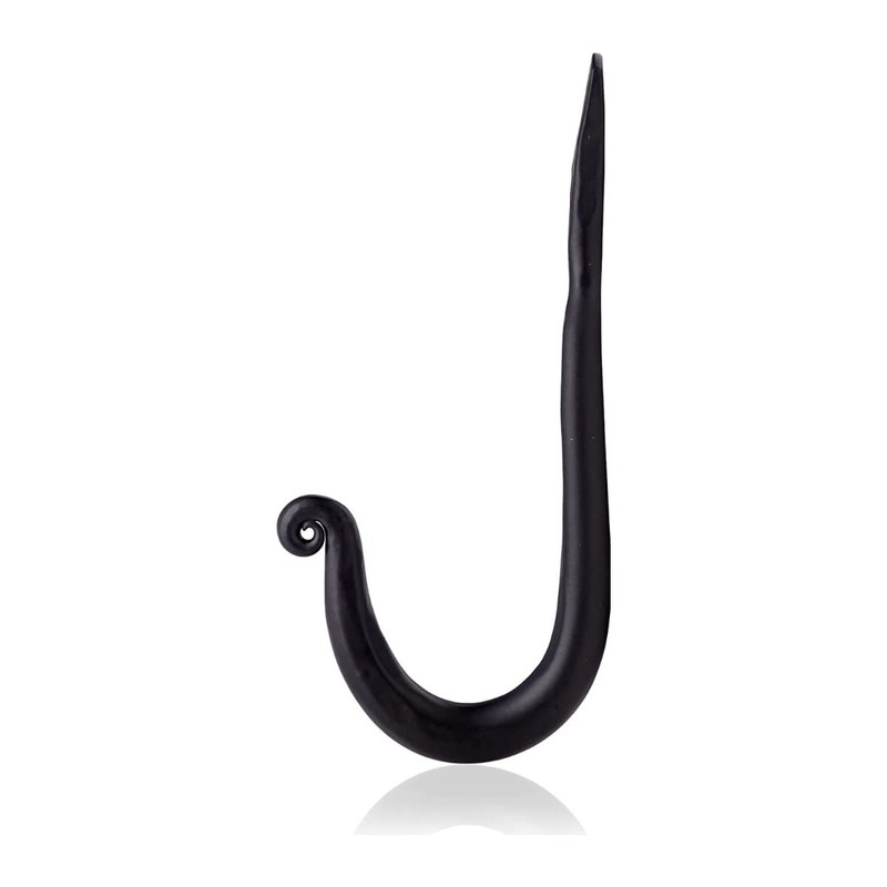Fayesia Living Black Wall Hooks for Hanging - Blacksmith Handcrafted