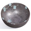 Matcha Bowl / Matcha Tea Bowl 250 ml Anthracite/Blue, Flower