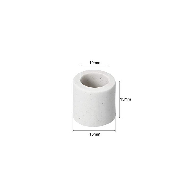 uxcell 10mm Dia Ceramic Insulation Tube Single Bore Alumina Porcelain