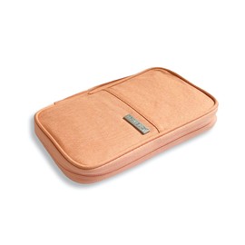 Passport Wallet Trip Organiser Bag Family Travel Pouch Document Holder Card Holder For Credit Cards Air Tickets Keys Travel Essentials Passport Cover Holiday Accessories Case for Men Women (Pink)