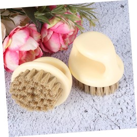 WOONEKY 2pcs Beard Cleaning Brush for Men Multifunctional Hair Care Accessory Lightweight and Portable Handle and Bristles for Easy Grooming and Maintenance