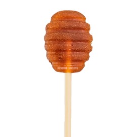 Sparko Sweets Ginger Honey Dipper Lollipops, Made in USA, No Artificial Ingredients, No Corn Syrup, 40 Pieces, 1.5-inch Diameter, 1.5 lbs, Gold – Ideal for Tea Stirrers, Sore Throat Remedy, and Gifts