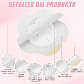 Parches Autoadhesivos de Aceite de Ricino para Ombligo, 120PCS Autoadhesivo Parches de Aceite Ricino con Almohadilla de Algodón Orgánico, Diseño Antid