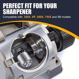 Enhon 180 Grit Diamond Replacement Wheel, Compatible with DA31320GF, 350X, XP, 500X, 750X Models, Ideal for Sharpening High -Speed Steel, Cobalt, and Tin-Coated Twist & Masonry Bits