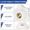 PATIKIL M8 x 38mm Thread Clamping Nuts, 4 Pcs 6