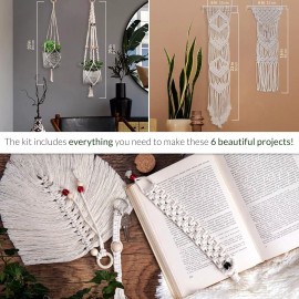 MIGO Creates Macrame Kits for Adults Beginners with 126 Macrame Supplies and 7 P