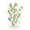 Stunning Clear Plastic Money Tree Centerpiece - 12" (1 Count)