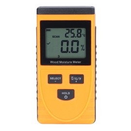 Inductive Wood Moisture Meter High Accuracy LCD Display Lumber Moisture Detector for Bricks Wall Plaster Floors Cabinets