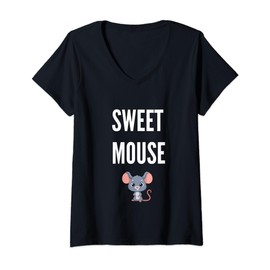 Cute Mouse Pet Name Girlfriend Sister Gifts Mice V-Neck T-Shirt