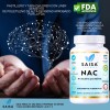 Nac Acetilcisteína 600 120 Cáps Saisa Herbal Suplemento Natural Antioxidante