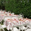 Thanksgiving Fall Disposable Tablecloth, 2 Pack Rectangle Fall Pumpkin Tablecloth