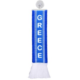 TRUCK DUCK® Truck Car Mini Scarf Greece Trucker woven Pennant Flag Window Decoration with Suction Cup
