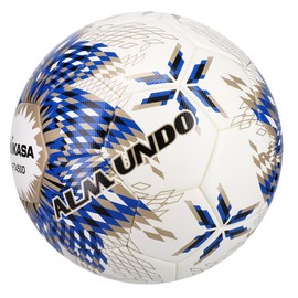 MIKASA Football Ball No. 4 Ball Japan Football Association Test Ball ALMUNDO (For Elementary School Students) Sticked, Blue/Bronze Silver, FT450D-BLBS, Recommended Internal Pressure 0.900 kgf/cm
