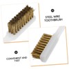 jojofuny 10Pcs Heavy Duty Rust Removal Brushes with Handle Efficient