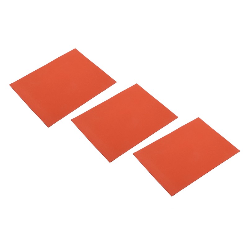 3Pcs Red Maintenance Silicone Pad Heat Insulation Silicone Mat for