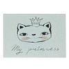 Ambesonne Cats Cutting Board, My Cartoon Cursive Hand Lettering Along