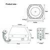 Evershine Signal 12V/24V 100W Police Siren PA System Kit with