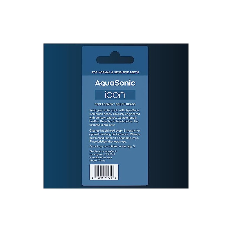 Aquasonic Cabezales De Repuesto Compatibles Con El Cepillo De Dientes