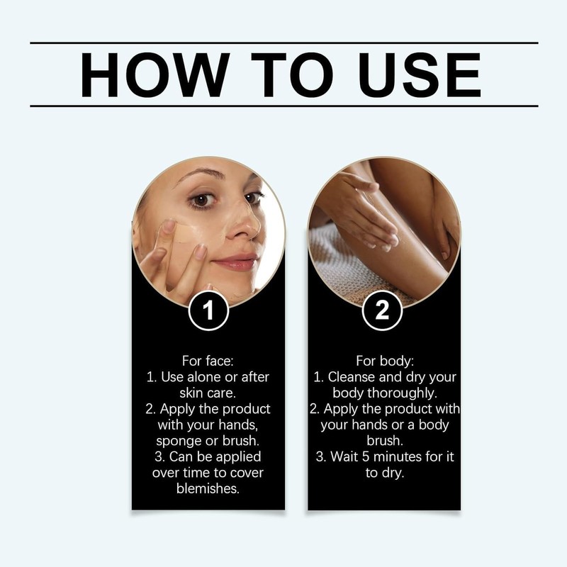 2Pcs Body Coverage Perfector, All over Complexion Perfector with Extra