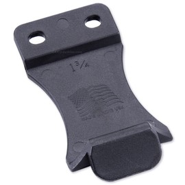 KYDEX Belt Clip for Holsters & Sheaths – (Fits 1.75in Belts) - (Inside-The-Waistband/IWB) - (USA Made) - (1 Pack) - Adjustable Cant - for Carry Clips, Taser Mounts