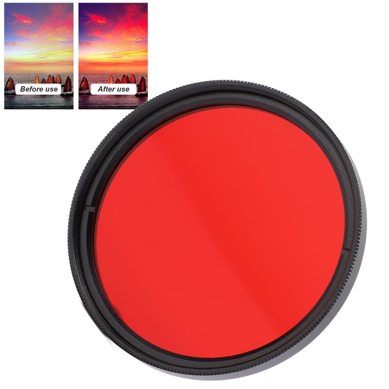 Camera Full Red Lens Filter Full Red Filter Camera Waterproof