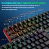 Teclado inalámbrico para Gaming, retroiluminación RGB, 61 Teclas Recargable, 2.4G,