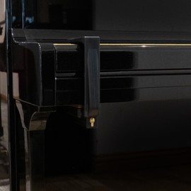 Chamberlain Music Hands Off Lock Kit for Pianos with 6" or Less from Top of Fall-Board to Bottom of Key Bed, Black, Piano Lock Kit