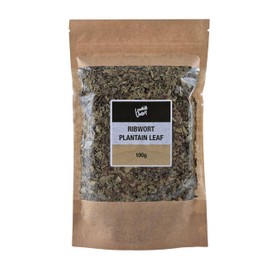 Lowhill Valley Ribwort Plantain Leaf - Cut and Dried Plantago lanceolata Leaves - For Respiratory Function and Digestive Well-being- Loose Herbal Tea - 100% Natural – 100g