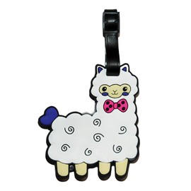 ANINIUCN Cute Llama Silicone Luggage Tag – Fun ID Tag for Suitcases, Backpacks, and Travel Bags – Ideal for Teens and Adults