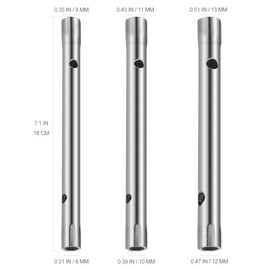 Yardwe 3PCS Water Tap and Horseshoe Piece Installation and Maintenance Sleeve Tool Mono Block Tap Spanner Set Box spanners for Taps
