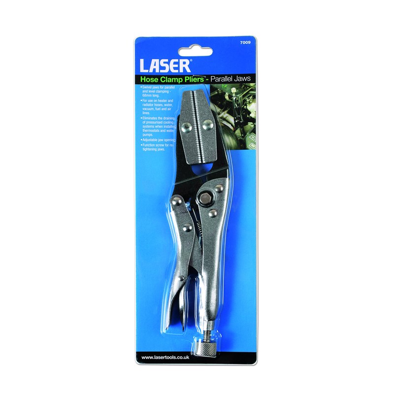 Laser 7009 Hose Clamp Pliers - Parallel Jaws, Silver