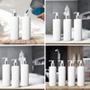500ml Dispenser Pump Bottle White PET Plastic Bottle Silver/White Lotion