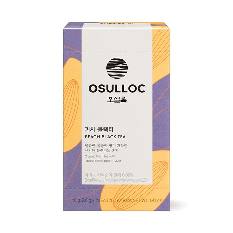 Osulloc [오설록]피치 블랙티 20입 (원산지:상세설명참조) [OSULLOC] Peach Black Tea 20