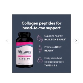 NeoCell Super Collagen + Vitamin C and Biotin Tablets, 360 ct. Exp 07/2026