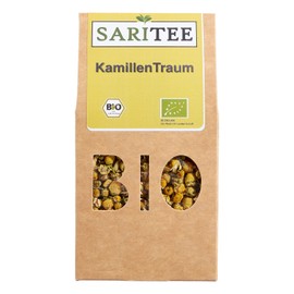 SARITEE Bio KamillenTraum lose I Kamillentee mit aromatischen Kamillenblüten aus kontrolliert biologischem Anbau I Detox Tee I Fastentee I Babytee I Magentee I 30 g