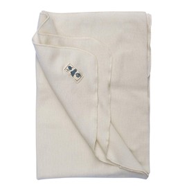 Lilano, Lightweight Merino / Silk Baby Blanket, 70% Wool (KBA), 30% Silk, 200 g/m² (Natural)