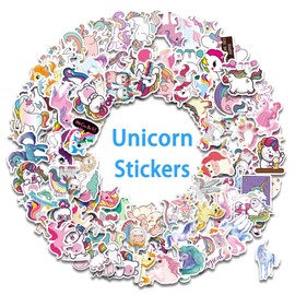 Cute Fresh Unicorn Stickers Waterproof Vinyl Stickers for Kids Children for Water Bottle Laptop Skateboard Luggage Bag